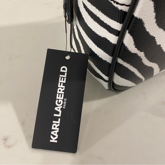 NWT - Karl Lagerfeld Maybelle Bag - Zebra Print - Picture 2 of 9
